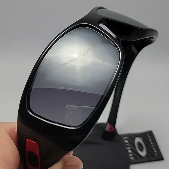 Oakley Ducati Corse Hijinx 12-789 Gloss Black Motorcycle Sunglasses EXCELLENT - Picture 11 of 12